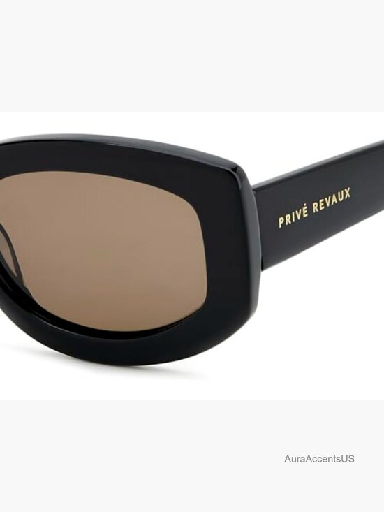 Oval Polarized Sunglasses UV400 Protection Acetate Frame